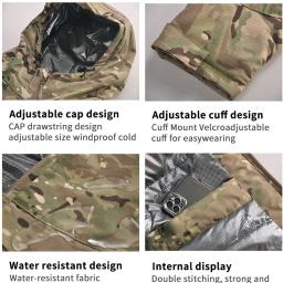 Casaco de combate tático Windproof masculino, jaqueta de aquecimento, roupas de airsoft, casacos térmicos, camping, caminhadas, inverno - Image 6