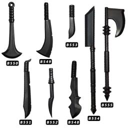 Medieval Armas Blocos de Construção para Crianças, Figuras Soldados do Exército, Acessórios Militares, Faca Espada, Machado Broadsword, Bricks Brinquedos - Image 3