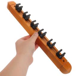 Suporte de parede para vara de bilhar, 2 peças, madeira sólida, rack de varas de piscina, 6 dicas, organizador de armazenamento, quartos, acessórios duráveis para vara de piscina - Image 2