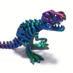 3D impresso grande boca dinossauro estatueta modelo, Crânio integrado, Tyrannosaurus Rex Joint, mover livremente - Image 5