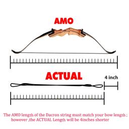 48 "-70" arco corda comprimento arco 12/14/16 ações bowstring acessório para arco reto tiro com arco de caça - Image 5
