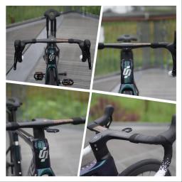 Estrutura aerodinâmica de carbono moldada EPS HYGGE MODELO S CARBON FRAME, equipada com guiador aerodinâmico AERONE recém-ligado - Image 6