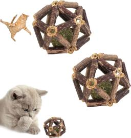 Brinquedos interativos para animais de estimação para gatos indoor, limpeza dos dentes, quebra-cabeça dos dentes, bola de hortelã, brinquedo esportivo - Image 1