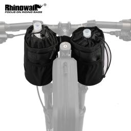 Rhinowalk saco de bicicleta ciclismo garrafa de água bolsa transportadora mtb bicicleta isolado chaleira saco equitação guiador 2 pçs acessórios - Image 1