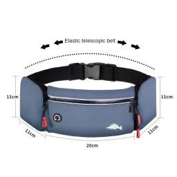 Cinto de corrida impermeável e bolsa de telefone, Kit de ginástica para homens e mulheres maratona ao ar livre, Mochila de chaleira multifuncional - Image 2