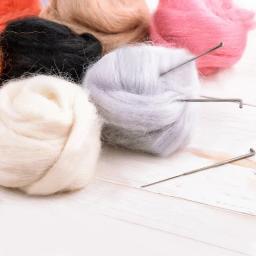 Fibra de lã sentiu tecido, brinquedos artesanais, kit de feltragem, 10g, 20g, 50g, 100g - Image 4