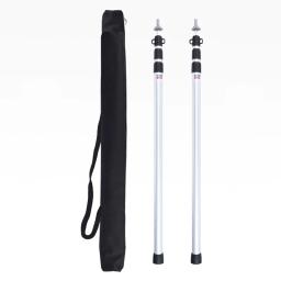 Telescópica Slide Tarp Polos, Alumínio Ultraleve, Varas de barraca ajustáveis para acampamento ao ar livre, Canopy Sun Shelter, 230cm - Image 1
