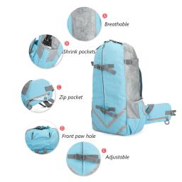 Suprimentos para cães de estimação reflexivo noite running & equitação mochilas adequado para cães sob 14 kg ajustável respirável portadores sacos - Image 5