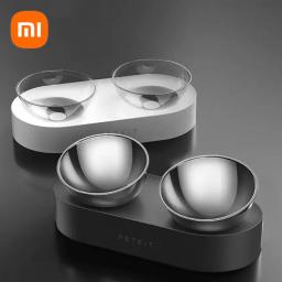 Xiaomi Petkit-Pet Alimentando Pratos, Gatos Tigelas, Resistente a Riscos, Alimentador Duplo Ajustável, Animais de Estimação, Ferramentas de alimentação - Image 1
