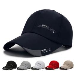 Quente longo da borda boné de beisebol sol viseira chapéu à prova dwaterproof água esporte pato língua feminino masculino secagem rápida ao ar livre espaço boné de beisebol ajustável - Image 1