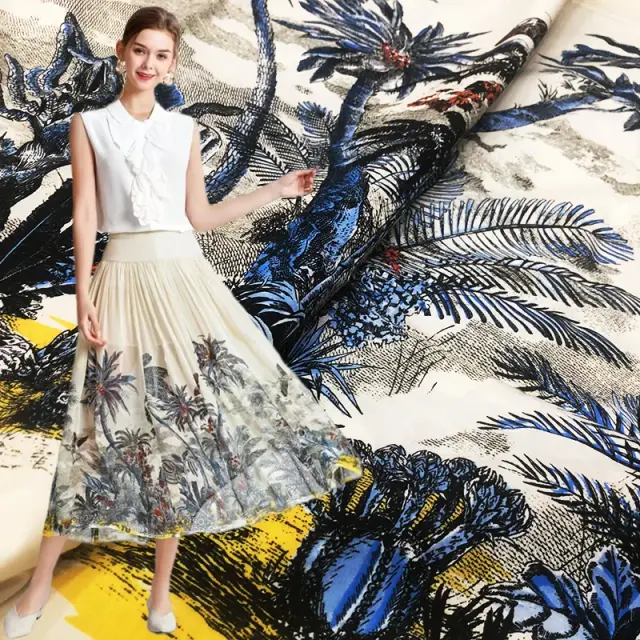 Tecido de Algodão Estampado para Costura Artesanal - Ideal para Camisas, Vestidos e Projetos DIY em Venda por Atacado