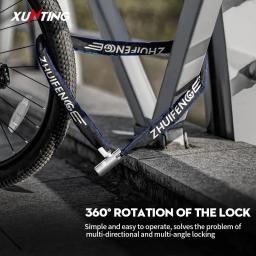 Xunting-Bike Chain Lock com peso leve e segurança mais forte, bloqueio de bicicleta anti-roubo para Road Mountain Bikes - Image 3