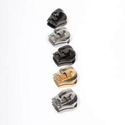 YKK No.3, No.3, 100Pcs Metal zíper do prendedor do corpo, prendedor do corpo, para os dentes, 5 peças - Image 3