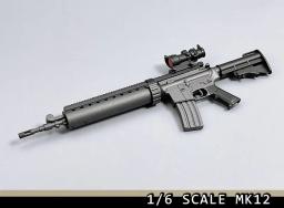 Zytoys 1/6 mini brinquedos modelo arma mk12 pvc material clipes não pode ser ateado fogo modelo caber 12 "figura de ação cena componente - Image 3