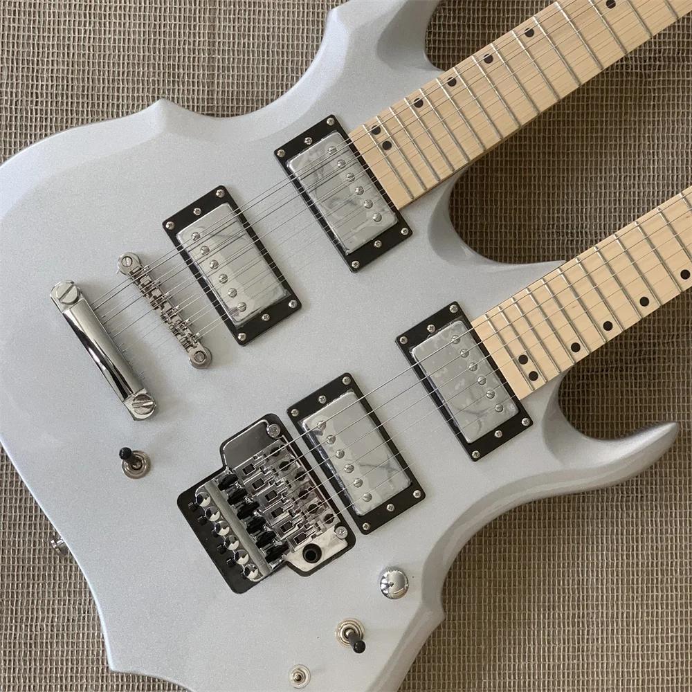 Cabeça dupla guitarra elétrica 12 cordas guitarra elétrica pode personalizar a cor que você gosta guitarras - Image 1