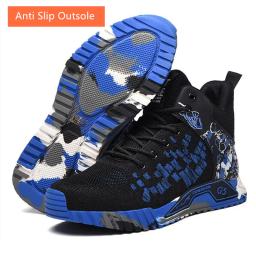 Sapatos de trabalho antiderrapantes sapatos de segurança masculinos altos biqueira de aço botas de trabalho industrial para mulheres tênis de segurança homem barato 48 49 50 - Image 6