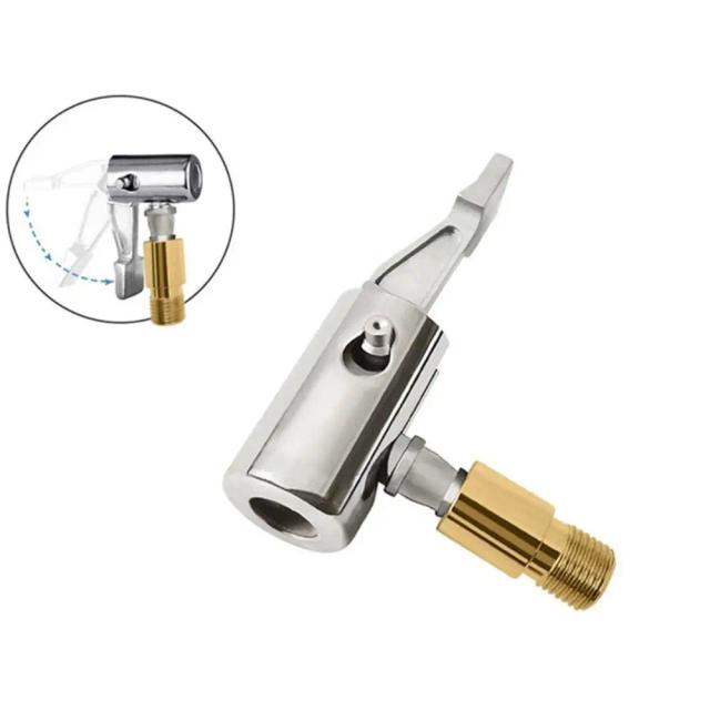 Conector Portátil para Bomba Inflável: Adaptador de Válvula, Compressor de Ar e Inflador de Pneu com Função de Despressurização e Reparo de Mangueira