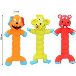 Squeaky cão brinquedos de borracha cão látex mastigar brinquedo frango animal mordida resistente filhote de cachorro som brinquedo suprimentos para pequeno médio grande cão - Image 6