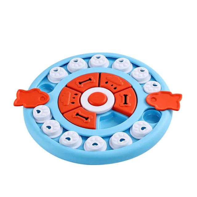 Brinquedo Interativo Anti-Asfixia para Cães: Puzzle Slow Feeder com Placa Lambedora para Estímulo Mental e Alimentação Saudável
