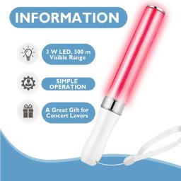 Switchable LED Light Sticks para Festas, 15 Cores, LED Glow Sticks para Concertos, Celebrações de Casamentos - Image 3