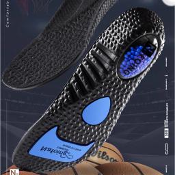 Palmilhas de Absorção de Choque Esportivo Atualizado, Alto Elástico, Running Sneakers Pads, Desodorante Rebound, Almofada Confortável para Pés - Image 1