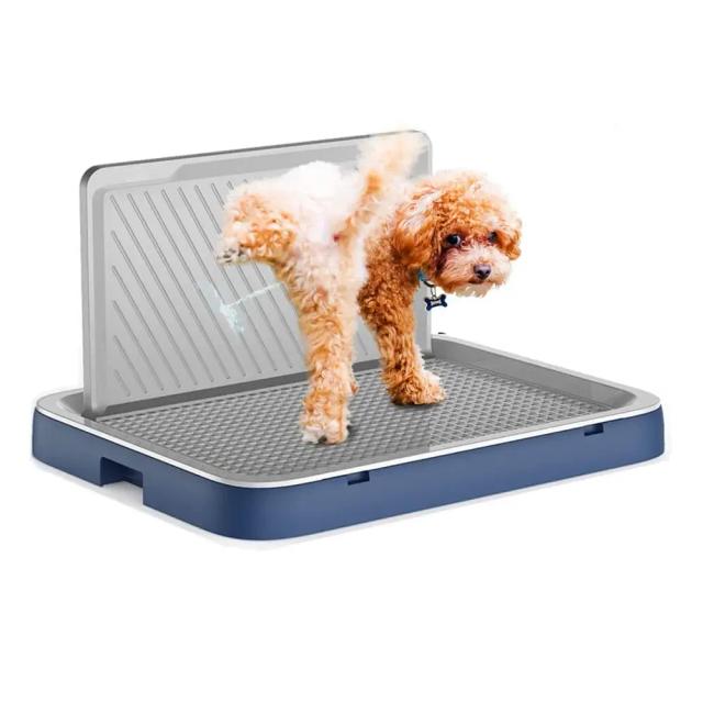 Almofada Potty Reutilizável com Pee Baffle e Bandeja para Treinamento Interior de Cães
