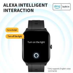 Kumi ku3s alexa relógio inteligente tuya chamada esporte fitness freqüência cardíaca pressão arterial monitor de sono ip68 à prova dip68 água feminino smartwatch - Image 4