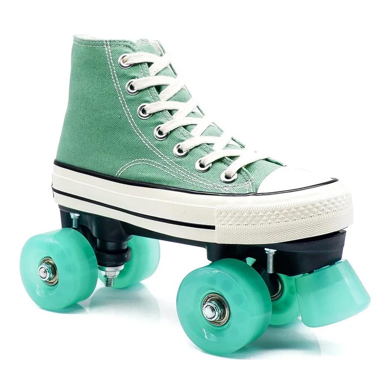 Altura ajustável Patins para Mulheres ou Homens, Rolhas de Borracha, Quad Retro, Exterior e Interior - Image 1