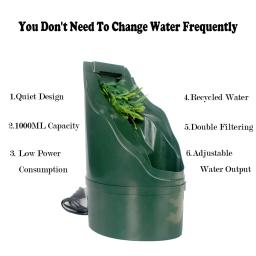 Réptil água potável fonte alimentação automática filtro bebedor lagarto camaleão répteis répteis anfíbio terrário acessórios - Image 3