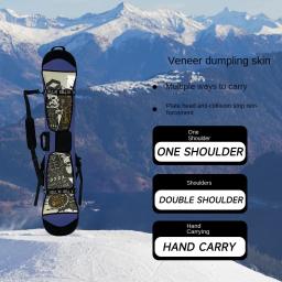 Envoltório de bolinho de folheado snowboard esqui à prova de riscos anti-ferrugem esquis capa protetora lâmina ombro único - Image 3