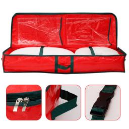 Organizador de papel de embrulho com zíper, envoltório de presente à prova de poeira, recipientes à prova d'água 600d, sacos de pano oxford para presente de natal, grande - Image 2