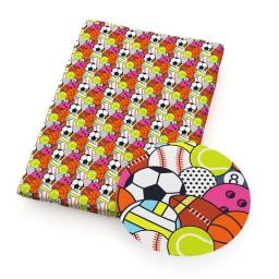 O futebol de beisebol dos esportes imprimiu o algodão puro do poliéster para costurar o vestido da criança da matéria têxtil doméstica que faz a tela macia tecida 50x145cm - Image 6