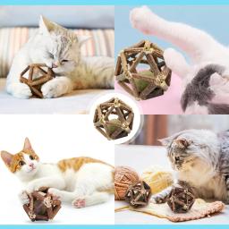 Brinquedos interativos para animais de estimação para gatos indoor, limpeza dos dentes, quebra-cabeça dos dentes, bola de hortelã, brinquedo esportivo - Image 5