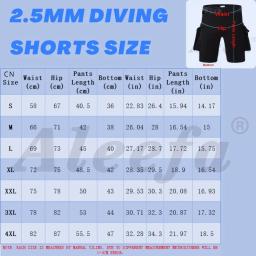 Shorts de mergulho unissex de neoprene de 2,5 mm com bolso e cinto ajustável, calor, para homens e mulheres, calças de equipamento de mergulho. - Image 6