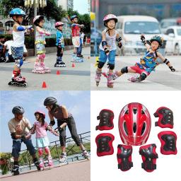 Conjunto de engrenagens protetoras para crianças, joelho, protetor de pulso, cotovelo, bicicleta, skate, patinação no gelo, protetor de rolo, crianças, 7pcs - Image 6