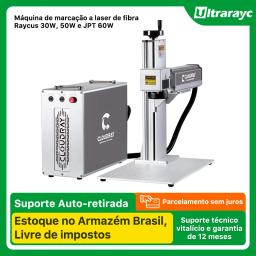 Máquina de marcação a laser de fibra Cloudray no Brasil Warehouse Fiscal Free Raycus Laser Fonte 30W 50W 60W JPT M7 Para o tamanho do campo de marcação de jóias a laser de metal diy personalizado de 110 a 300 - Image 1