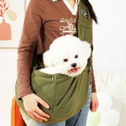 Confortável bolsa de ombro crossbody para animais de estimação, viagens ao ar livre, gato portátil e filhote de cachorro - Image 6