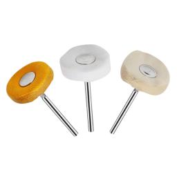 Pano de polimento de algodão 3mm 2.35mm polir rodas moedor para jóias de prata ouro metal ferramentas abrasivas branco forma redonda almofada - Image 6