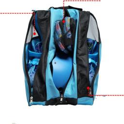 Saco de patins de rolo portátil saco de patinação no gelo grande capacidade respirável crianças patins inline saco de armazenamento patins sapatos de patinação saco - Image 6
