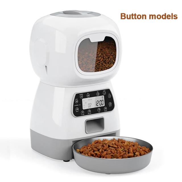 Alimentador Automático Inteligente de 3,5L para Cães e Gatos com Dispense de Água e Sensor Automático