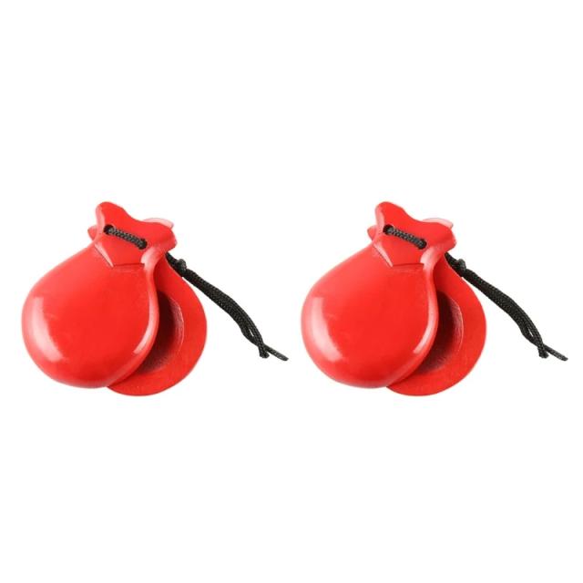 Rodízios Flamencos Tradicionais para Iniciantes: Kit de 2 Instrumentos de Percussão de Madeira com Corda