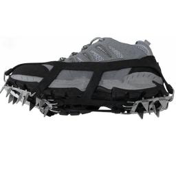 Garra de gelo antiderrapante para escalada, sapato de neve, apertos cravados, grampos, grampos de aço inoxidável, tampas antiderrapantes, 18 dentes - Image 5