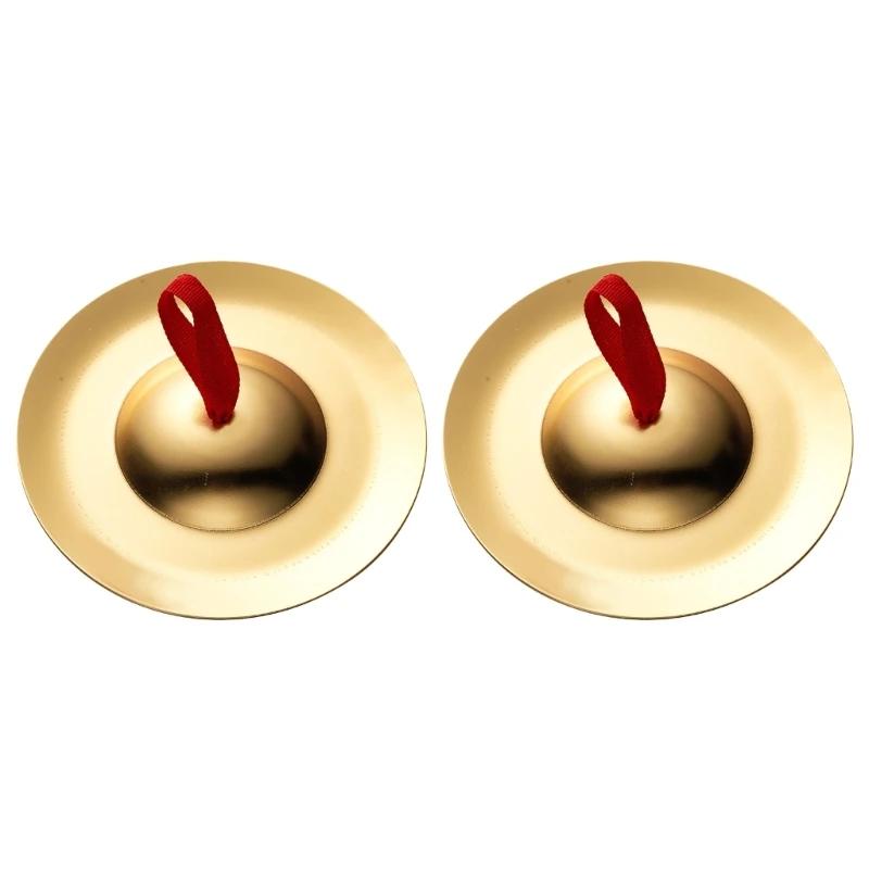 Címbalos mão gongos banda ritmo musical instrumento percussão crianças brinquedo artesanal - Image 1