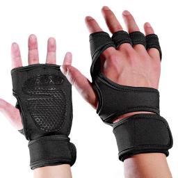 Luvas de treinamento para homens e mulheres, Luvas de treino, protetor de palma, Fitness, musculação, halterofilismo, ginástica, mão, pulso - Image 1