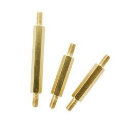 M3 m4 hex placa-mãe de bronze impasse macho para macho rack parafuso espaçamento rosca métrica pcb suporte pilares suporte espaçador parafuso - Image 3