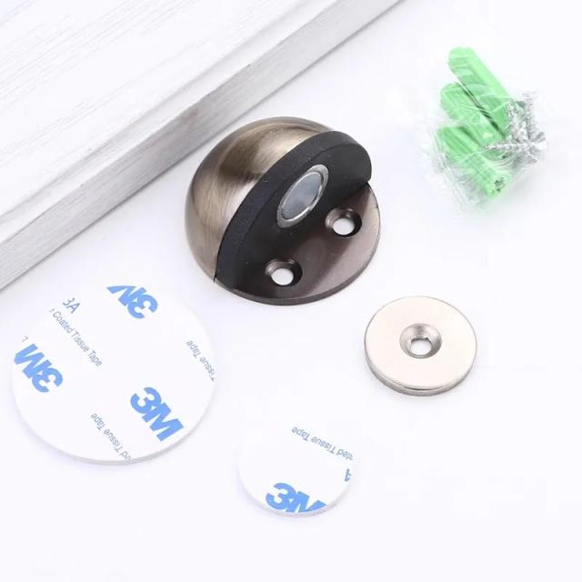 Aço Inoxidável Sucção de Porta Magnética Anti-colisão Borracha Rolha de Porta Semicircular