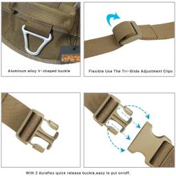 Arnês tático para cães grandes, colete de pastor alemão, coleira peitoral de estimação, treinamento ajustável em nylon para cães médios e grandes - Image 3