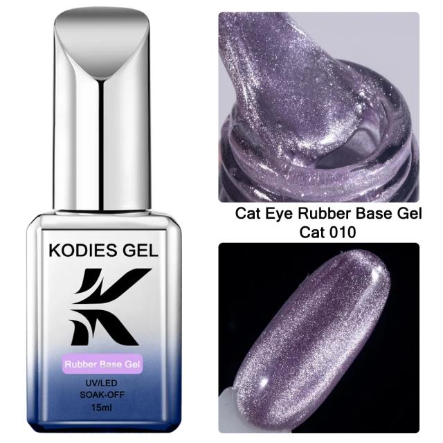Gel Esmalte KODIES Olho de Gato Magnético Semi Permanente UV em Azul, Roxo e Holográfico