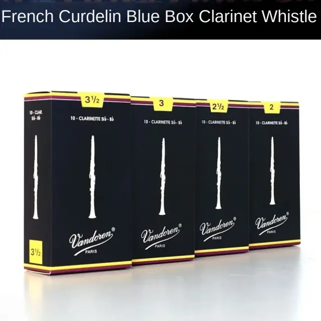 Reed Vandoren Original Blue Box para Clarinete Bb - 10 unidades nas medidas 2.0, 2.5 e 3.0, Acessórios de Qualidade para Músicos
