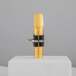 Bocal de metal saxofone com chapeamento de ouro, Sax Boca Pieces, Tenor Profissional, Soprano, Alto Acessórios, Alta Qualidade, Tamanho 5, 6, 7, 8, 9 - Image 4